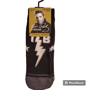 Elvis Presley TCB Socks Men Low Cut One Pair